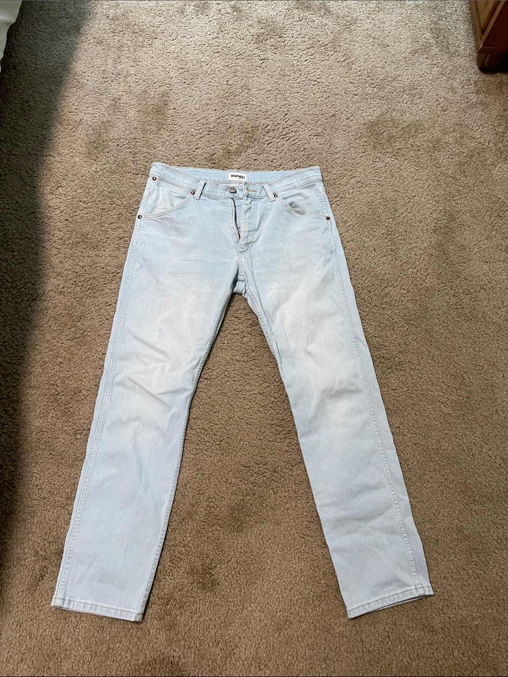 Wrangler Light Blue Slim Straight Men’s Jeans